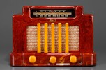 Swirled Oxblood Red Addison 5 Courthouse Catalin Radio